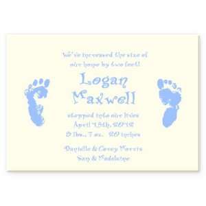    Footprint Memories Birth Announcement
