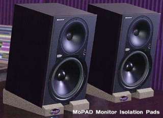 Auralex MOPAD Monitor Isolation Pads, Charcoal, one pair, for two speakers