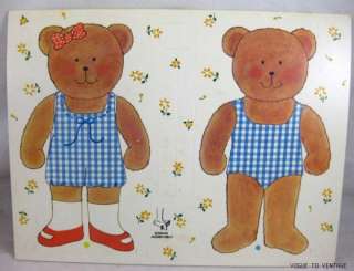Teddy Bears My FIrst Paper Dolls Uncut Whitman 1978  