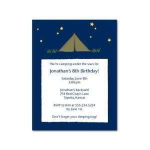  Birthday Party Invitations   Starry Site Navy By Studio 