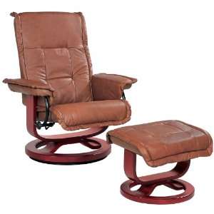   and Ottoman by LeatherSoft Seating [LW 9311 CAR GG]