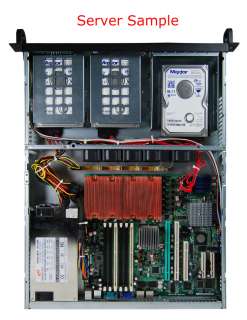 Black 1U Rackmount Chassis Server Case RPC 150  