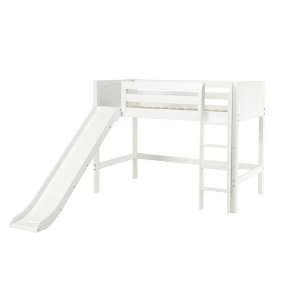  Maxtrix Bare Bone Twin Size Mid Loft LowLow Panel Bed with 