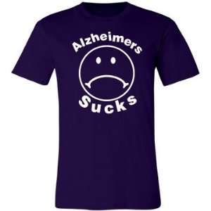  Alzheimers Sucks Custom Unisex Canvas Jersey T Shirt 