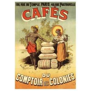  Cafes du Comptoir des Colonies   Poster (6x8)