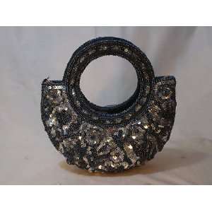    Glitzy   Beaded and Sequined Evening Purse 