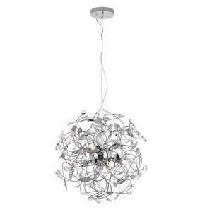 Trans Globe MDN 962 Isotope   Eight Light Pendant, Polished Chrome 