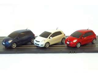 GSLOT TOYOTA YARIS 3 PACK of RED, WHITE and BLUE STREET 132 Slot 