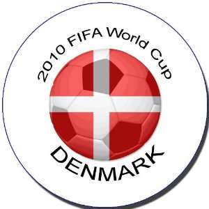  Denmark Flag World Cup South Africa 2010 FIFA Button Pin 