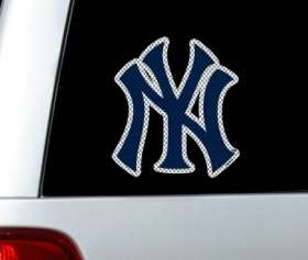 BIG* 12 NEW YORK YANKEES CAR HOUSE PERFORATED WINDOW FILM DECAL MLB 