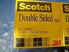 Scotch 665 Double Sided Tape, 3/4x 1296   1 Roll  