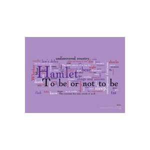  Hamlet Word Cloud Poster