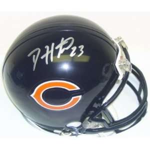  Devin Hester Signed Chicago Bears Mini Helmet Sports 