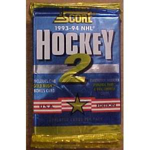  1993 94 Score NHL Hockey 2 Trading Cards (U.S.A. Edition 