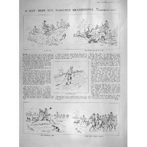  1907 WOOLMER DRAGHOUNDS FOX HUNTING BAM GALE DAVEY RABY 