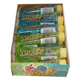 Hubba Bubba Squeeze Pop Assorted Sweet Lollipops (Pack of 18)