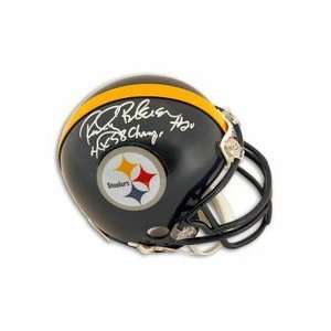  Rocky Bleier Autographed Pittsburgh Steelers Mini Football 