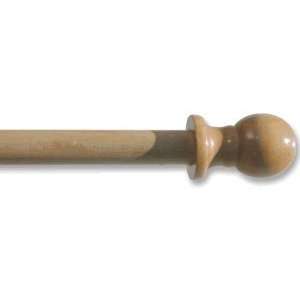  6ft Wood Pole with Finial Patio, Lawn & Garden