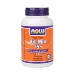  Vit Min 75+ Iron Free ( Multi Vitamins ) 90 Tablets NOW 