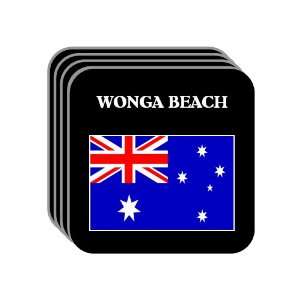  Australia   WONGA BEACH Set of 4 Mini Mousepad Coasters 