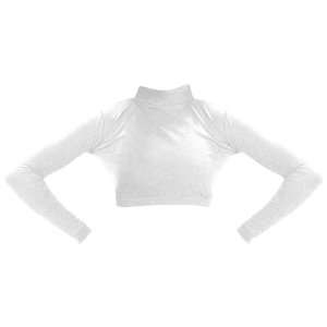  JB Bloomers T Neck Crop Tops WHITE AS