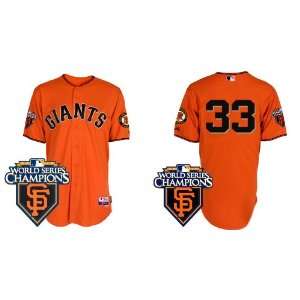  San Francisco Giants #33 Aaron Rowand Orange 2011 MLB 