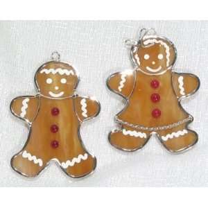 Gingerbread Man and Lady Ornamnents