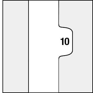  Legal Closing Set Dividers Individual Numerical Tabs (10 