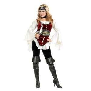  Charades Costumes CH02324 L Womens Deluxe Pirate Lady Costume 