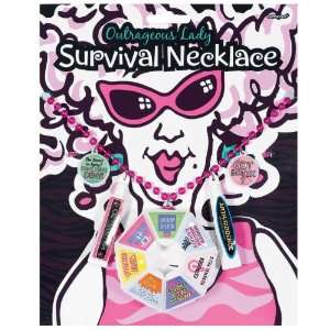   Party By Amscan Over the Hill Lady Survival Necklace 