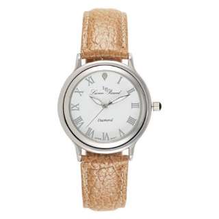 Lucien Piccard Ladies Fiano Collection features a white textured dial 
