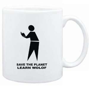   Mug White  save the planet learn Wolof  Languages