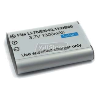 Battery For Nikon EN EL11/Olympus Li 60B/Pentax D Li78  