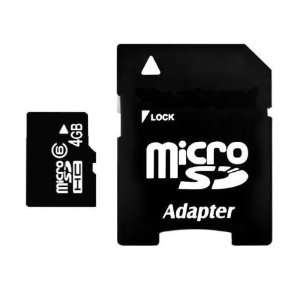  Kingmax 4GB MicroSDHC Class 2 Flash Memory Card with 