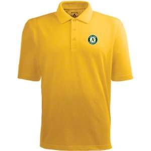  Oakland Athletics Gold Pique Extra Light Polo Shirt 