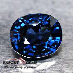 66CT EXTREME BLUE NATURAL SAPPHIRE OVAL VVS1  