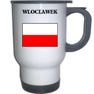  Poland   WLOCLAWEK White Stainless Steel Mug Everything 