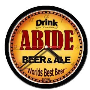  ABIDE beer and ale wall clock 