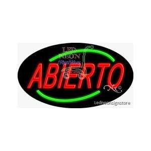  Abierto Neon Sign 17 Tall x 30 Wide x 3 Deep 