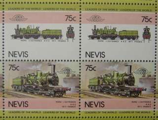 1877 NORD LOUTRANCE 4 4 0 FRANCE TRAIN 50 STAMP SHEET  