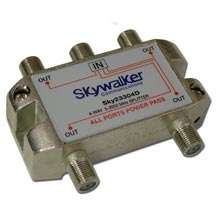 Skywalker 4 Way Splitters 5 2300 MHz DBS DirecTV RG6  