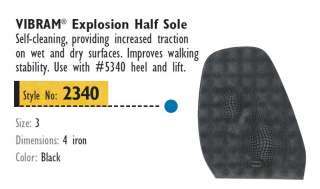 VIBRAM 2340 Explosion Rubber Half Soles   Shoe Repair  