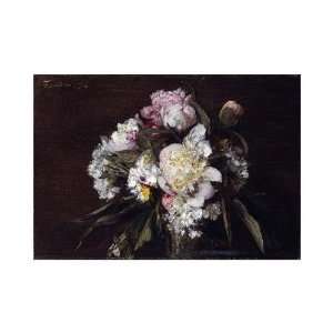  Henri Fantin Latour   Peonies, White Carnations And Roses 