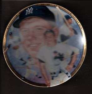 1992 HAMILTON Collectible 23K GOLD Plate Mickey Mantle  