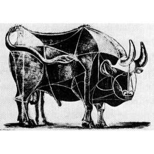 Hand Made Oil Reproduction   Pablo Picasso   32 x 22 inches   El Toro 