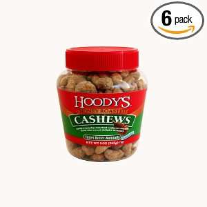 Hoodys Honey Roasted Cashews, 9 Ounce Boutique Pet Jar (Pack of 6 