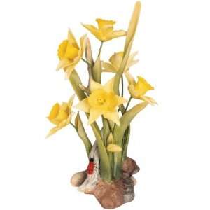  Daffodils with Bug Porcelain Sculpture