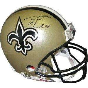  Drew Brees Autographed Helmet   Replica   Autographed NFL 