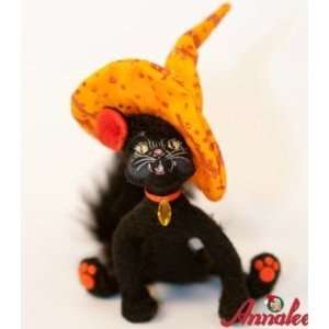   Annalee Mobilitee Doll Halloween Witch Kitty Cat 4 