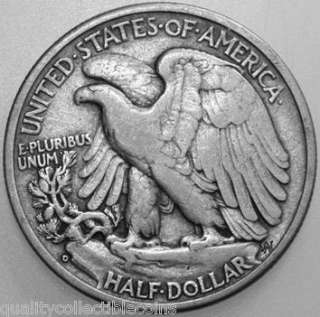 Liberty Walking Half Dollar, 1938 D with Fine 15 details. You will 